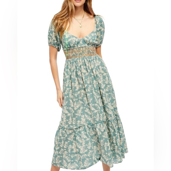 Free People Ellie printed dress size XS NWOT - Picture 2 of 6